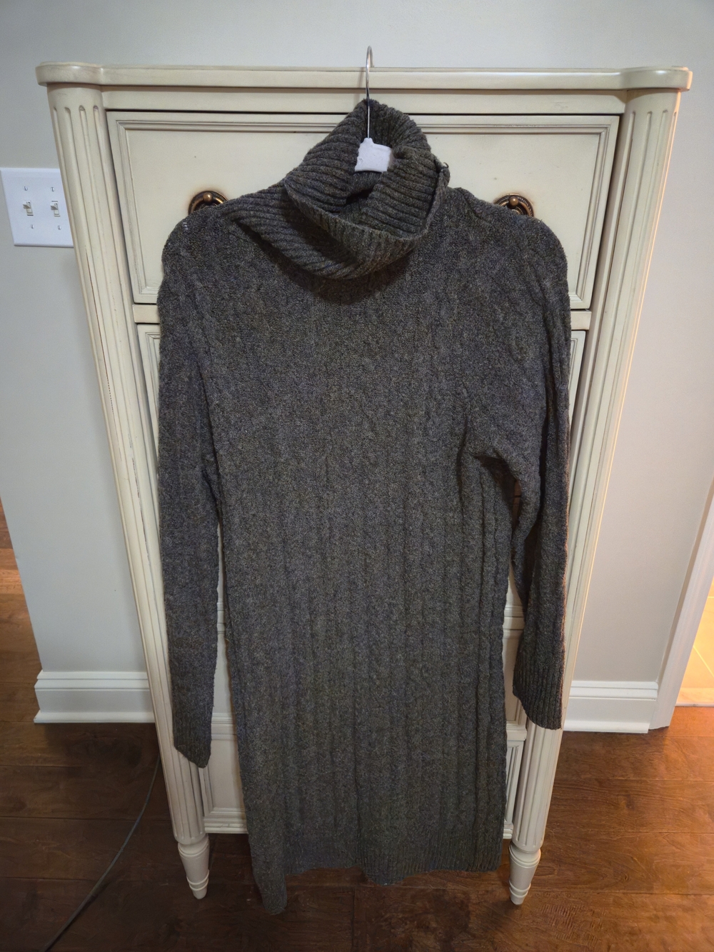 A New Day Brown Cowlneck Sweater Dress Size Small